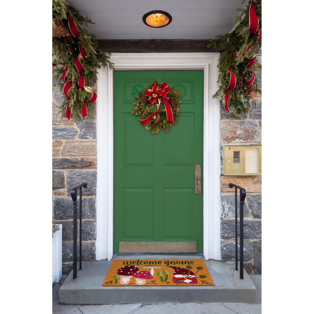 Natura Welcome Gnome Coir Doormat with Non-Slip Backing