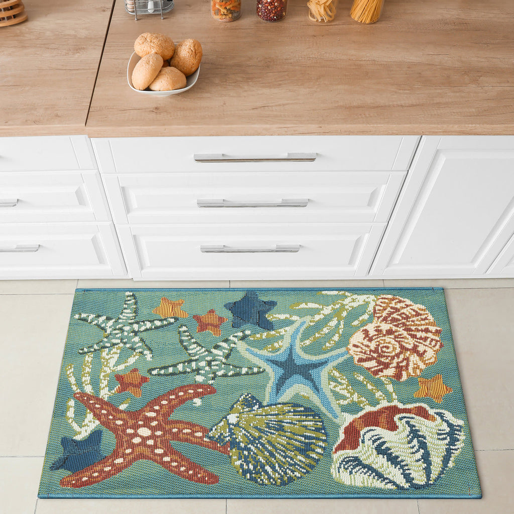 Esencia Starfish Song Indoor Outdoor Mat
