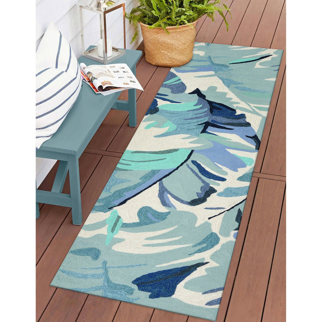 Capri Palm Leaf Indoor Outdoor Area Rug