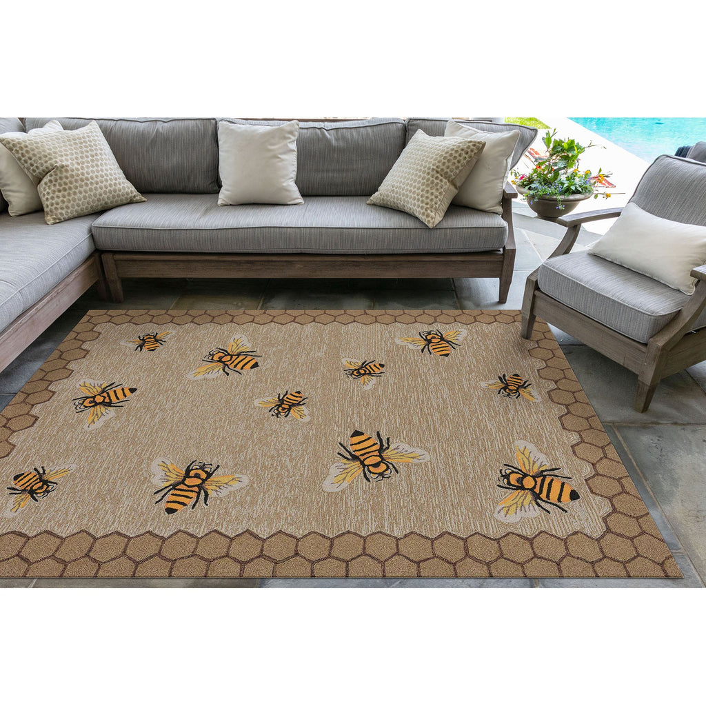 Frontporch Honeycomb Bee Indoor Outdoor Mat