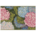 Esencia Hydrangeas Indoor Outdoor Mat with Non-Skid Backing