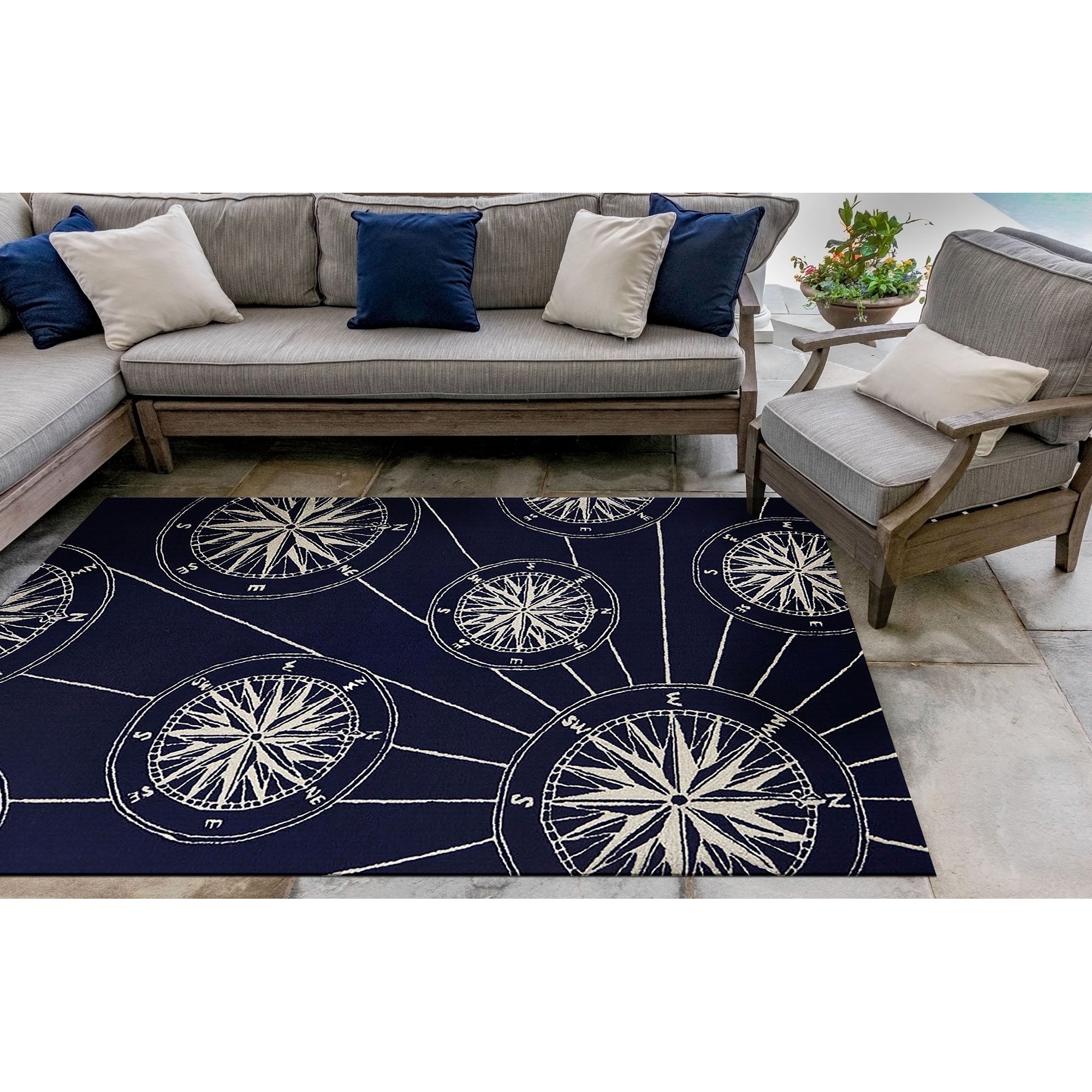 Frontporch Compass Indoor Outdoor Mat