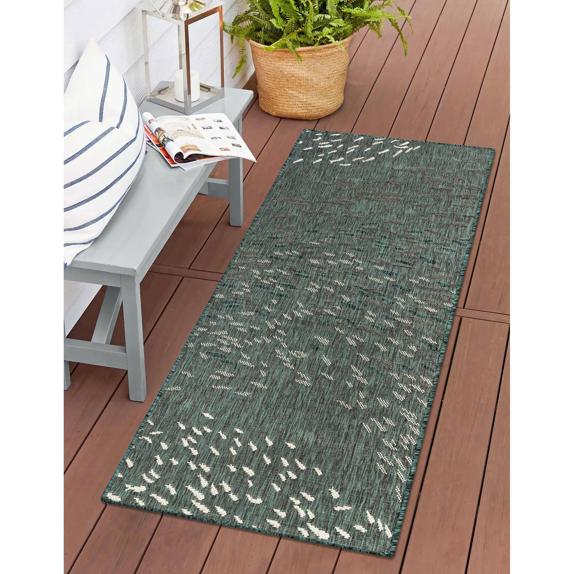 Carmel School Of Fish Indoor Outdoor Area Rug