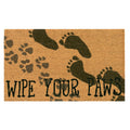 Natura Wipe Your Paws Coir Doormat with Non-Skid Backing