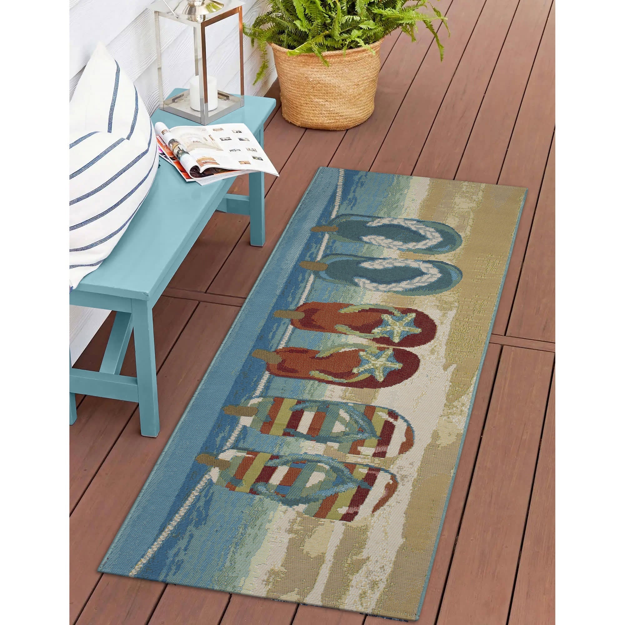 Esencia Flip Flops Forever Indoor Outdoor Mat