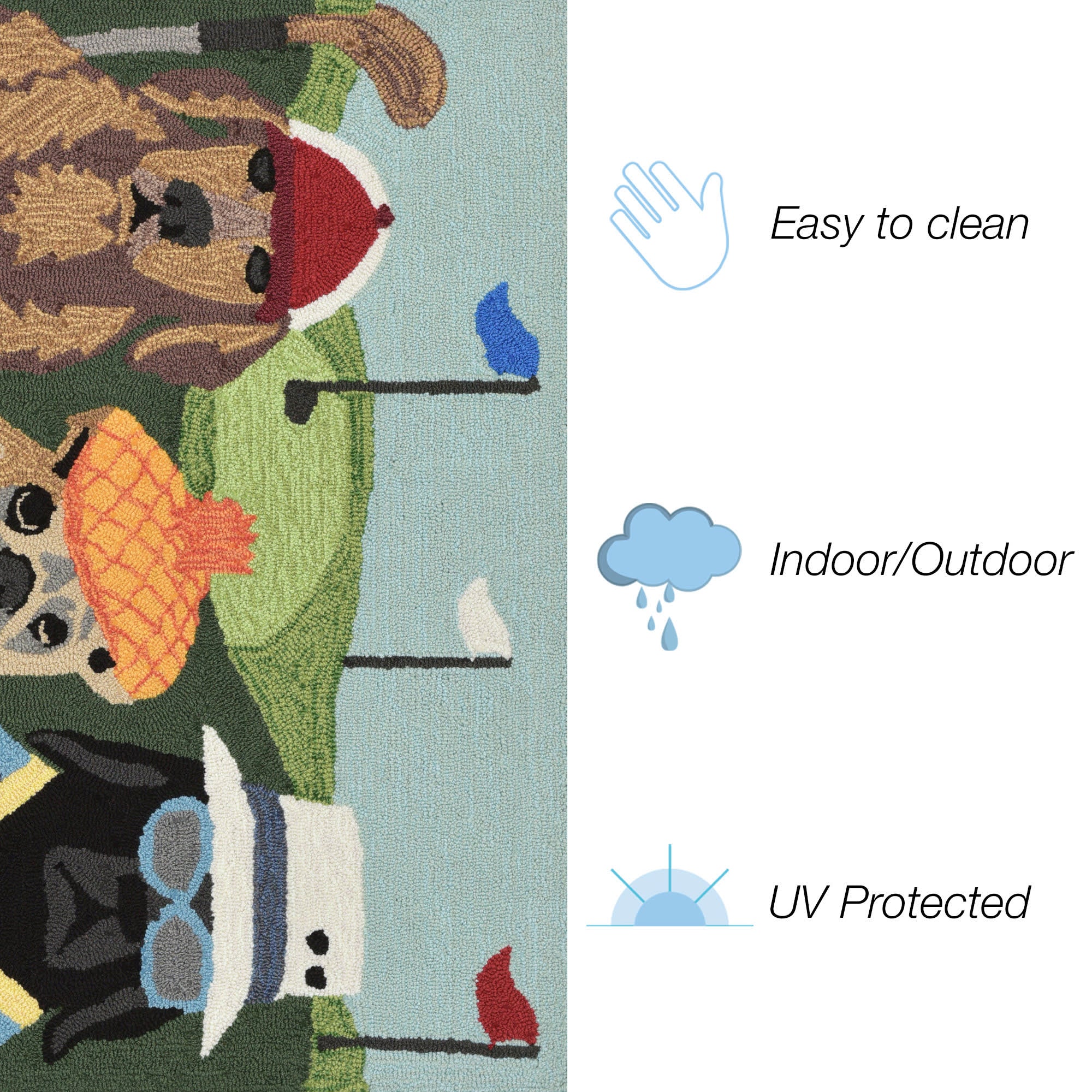 Frontporch Putts & Mutts Indoor Outdoor Mat