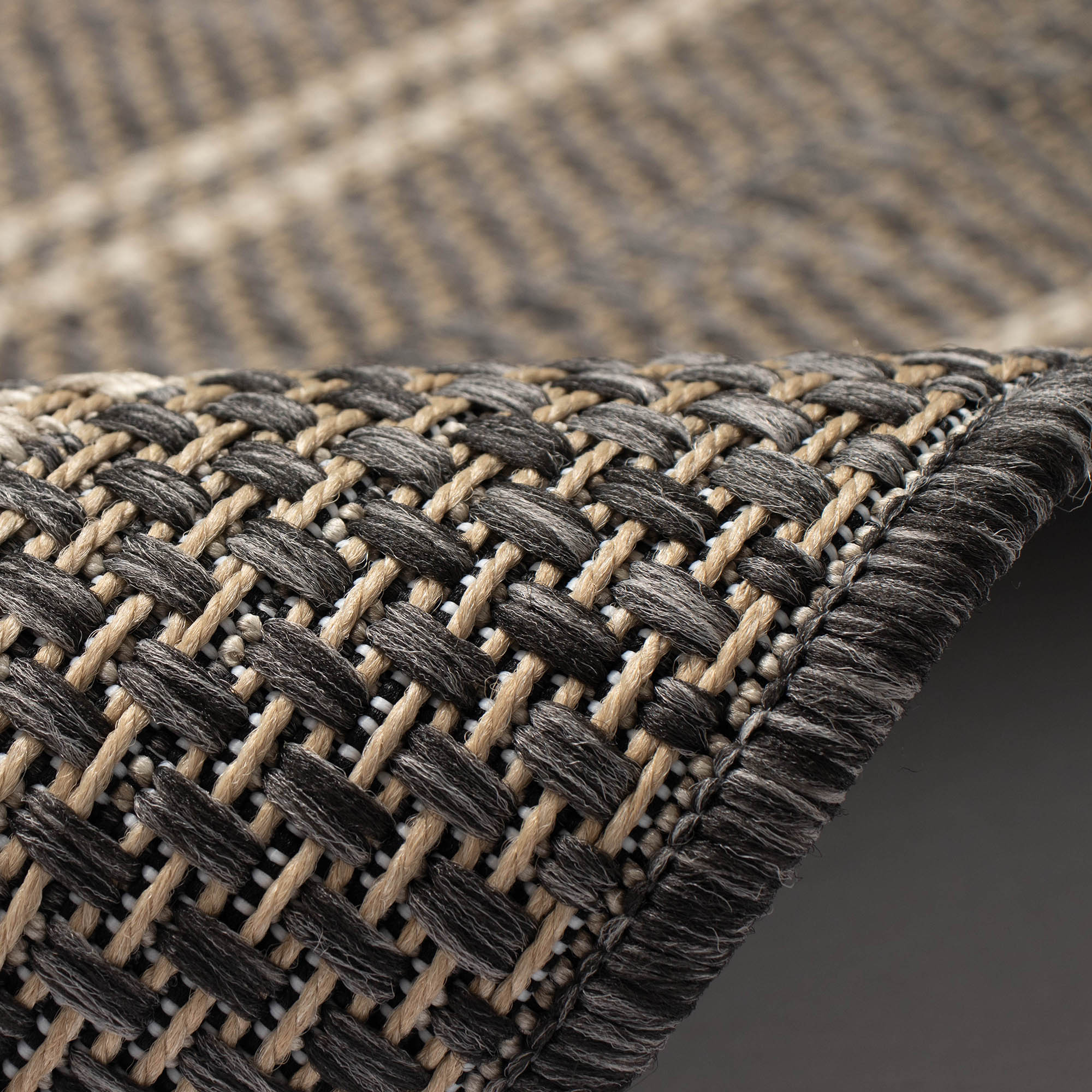 Monaco Multi Border Indoor Outdoor Area Rug