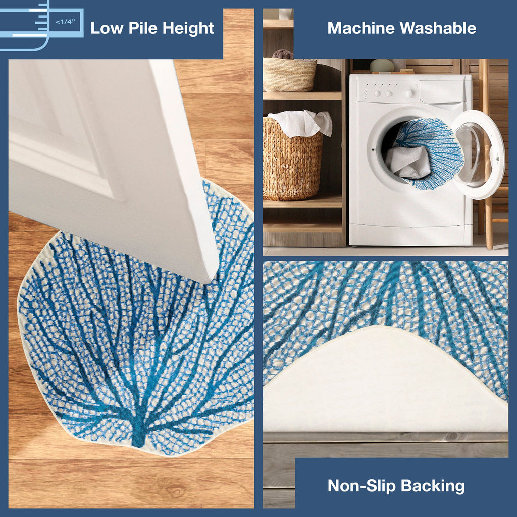 Esencia Coral Fan Indoor Outdoor Mat
