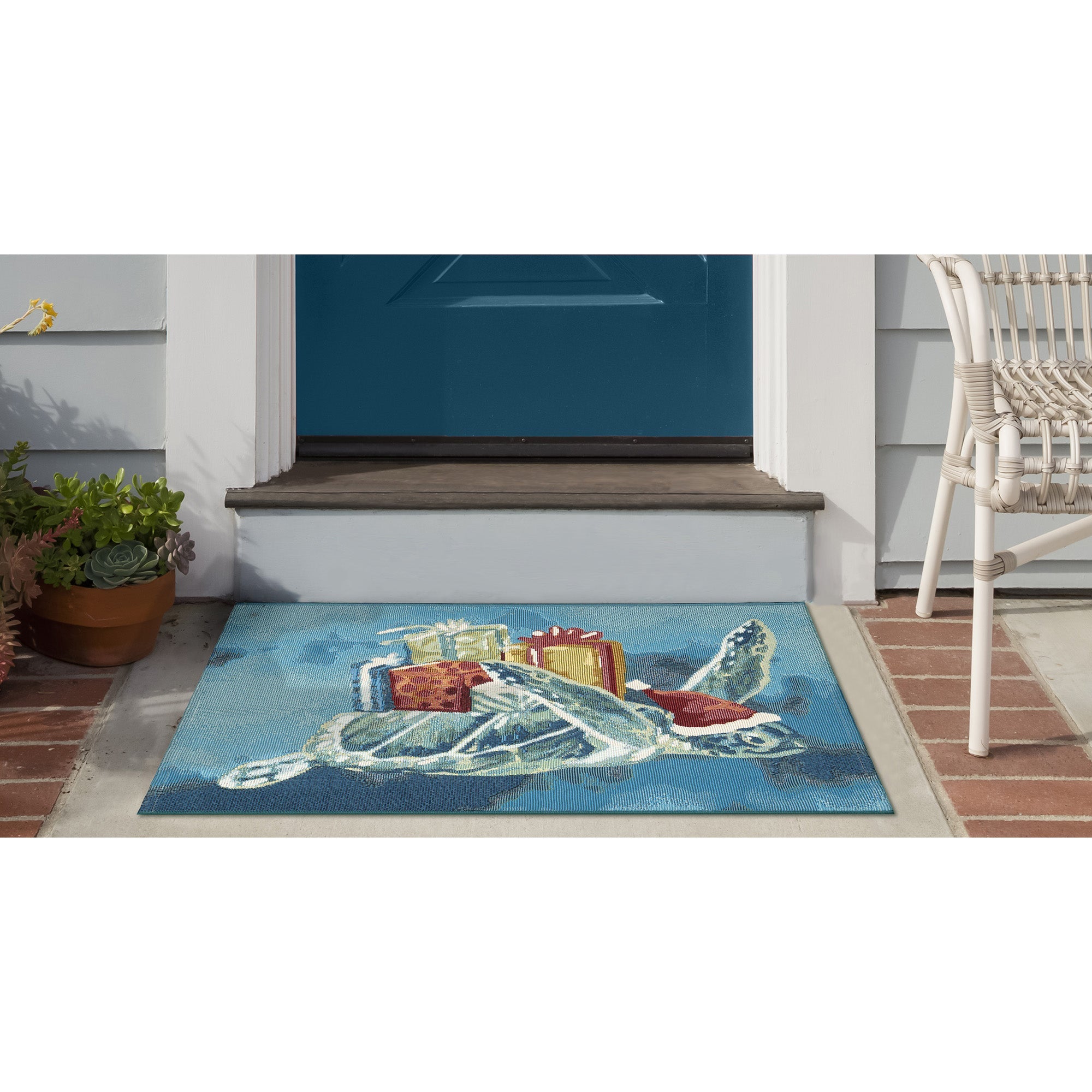 Esencia Santa Seaturtle Indoor Outdoor Mat