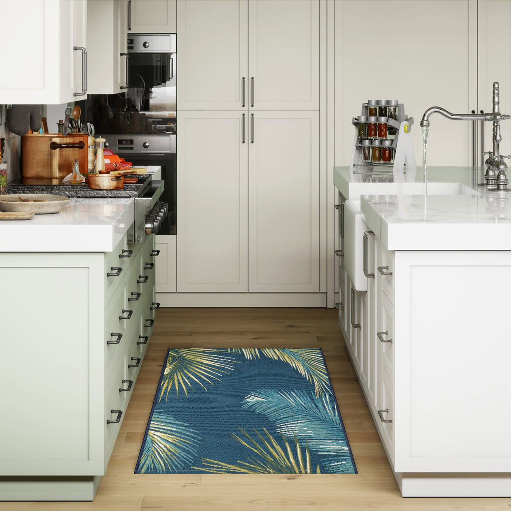Esencia Palm Border Indoor Outdoor Mat