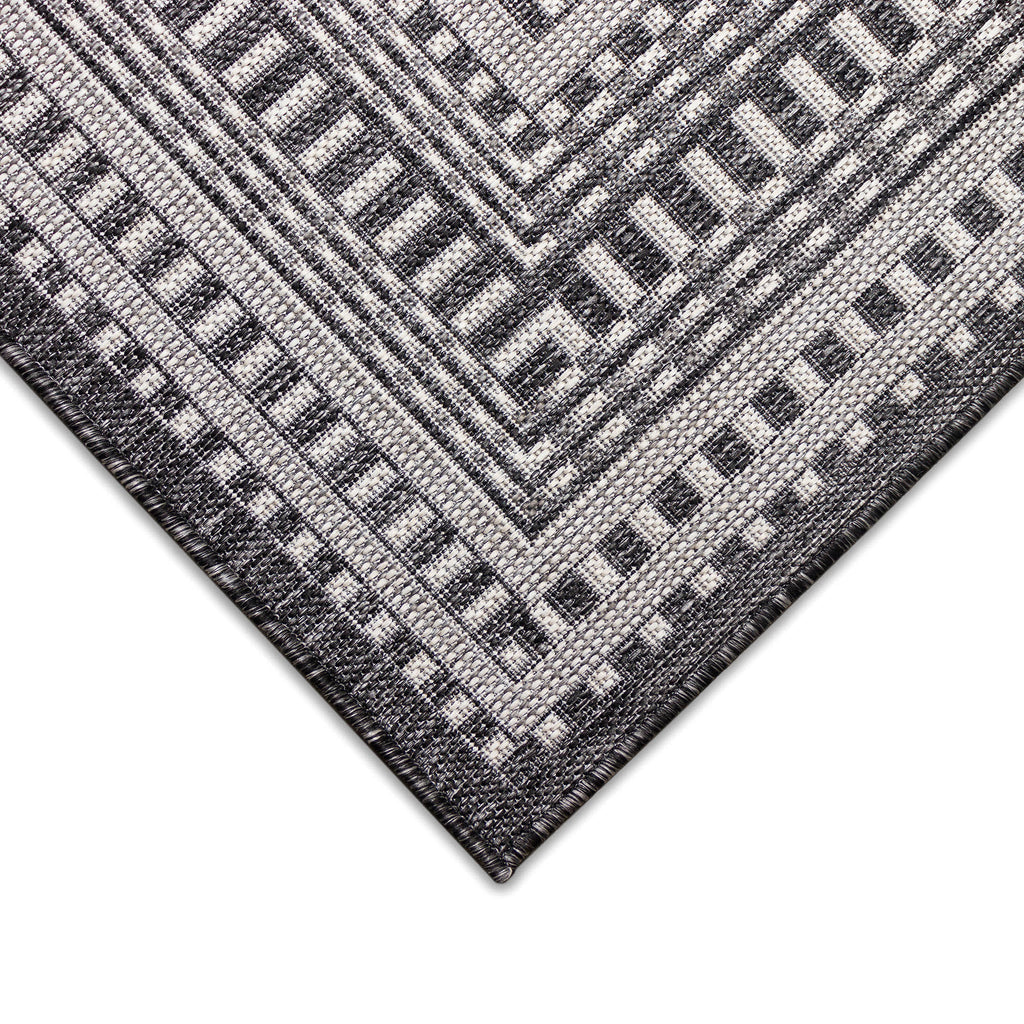 Malibu Etched Border Indoor Outdoor Area Rug