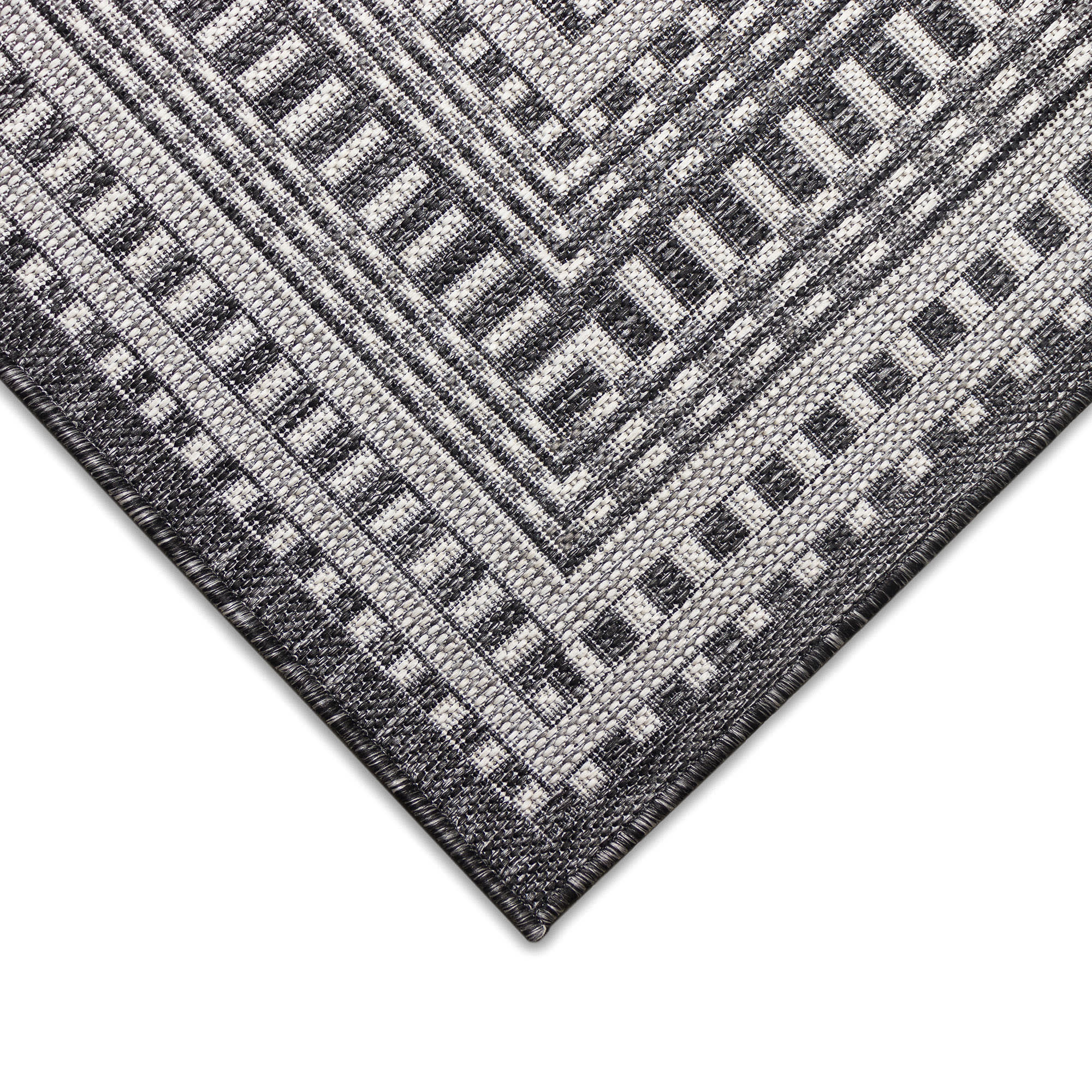 Malibu Etched Border Indoor Outdoor Area Rug