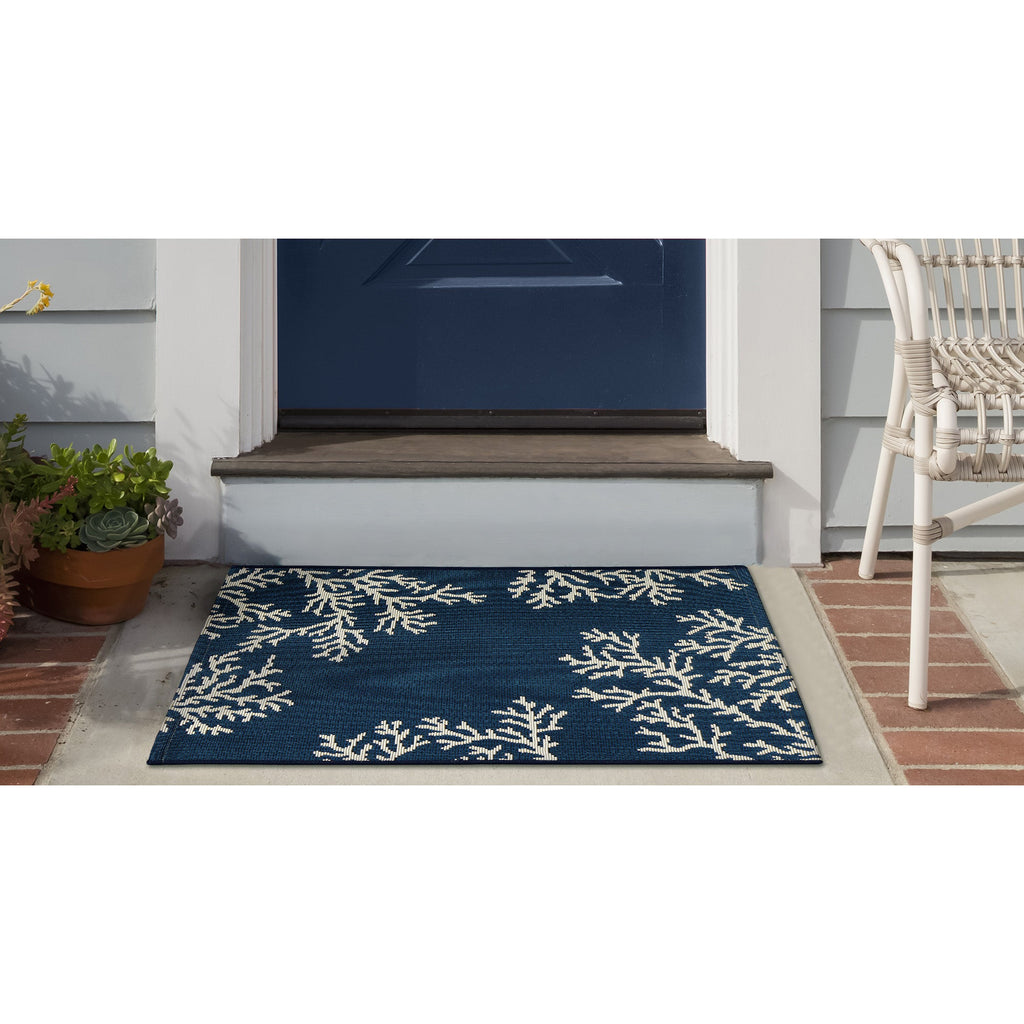 Esencia Coral Edge Indoor Outdoor Mat
