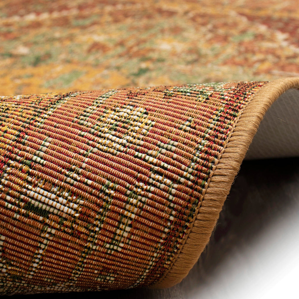 Esencia Heriz Indoor Outdoor Mat with Non-Skid Backing