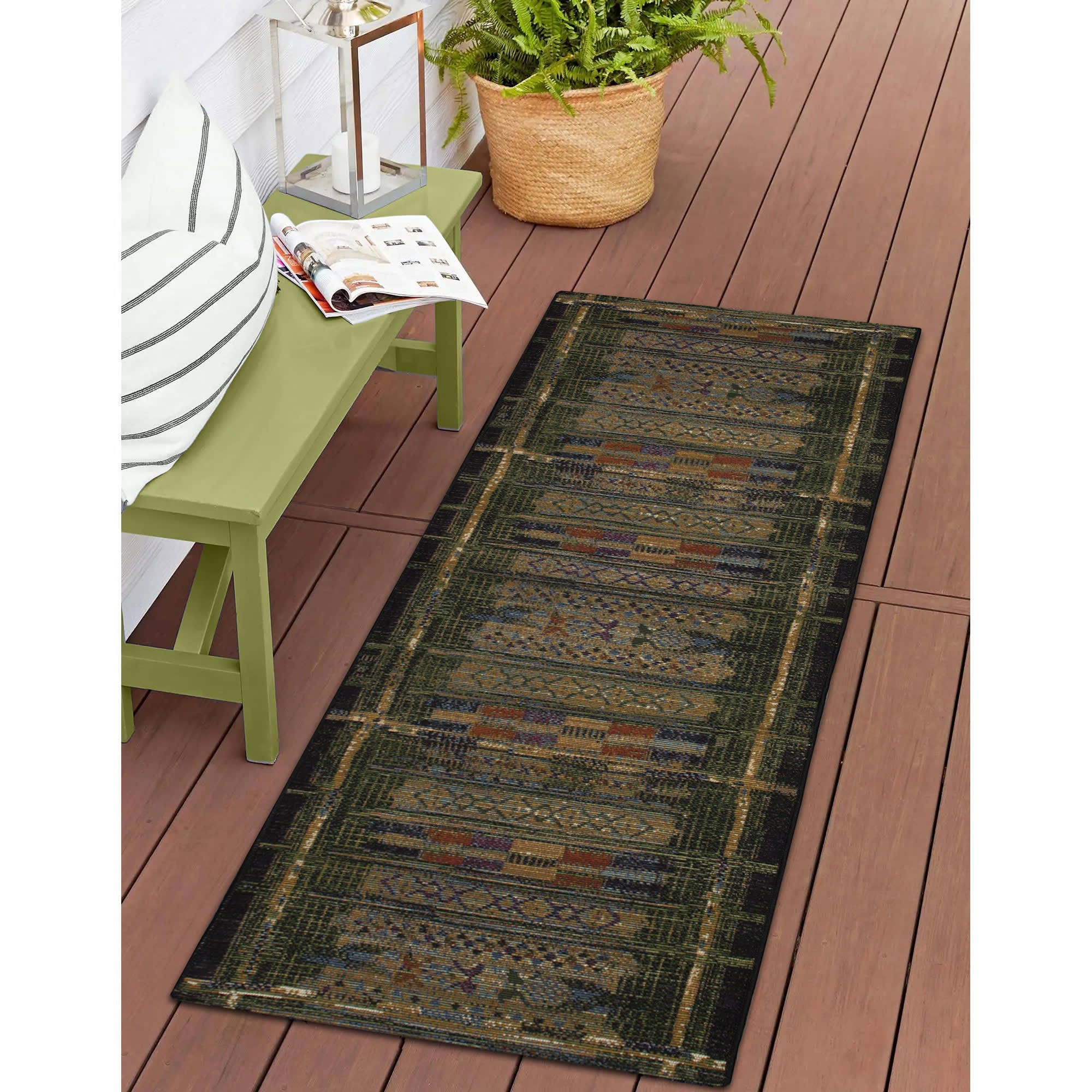 Esencia Tribal Stripe Indoor Outdoor Mat