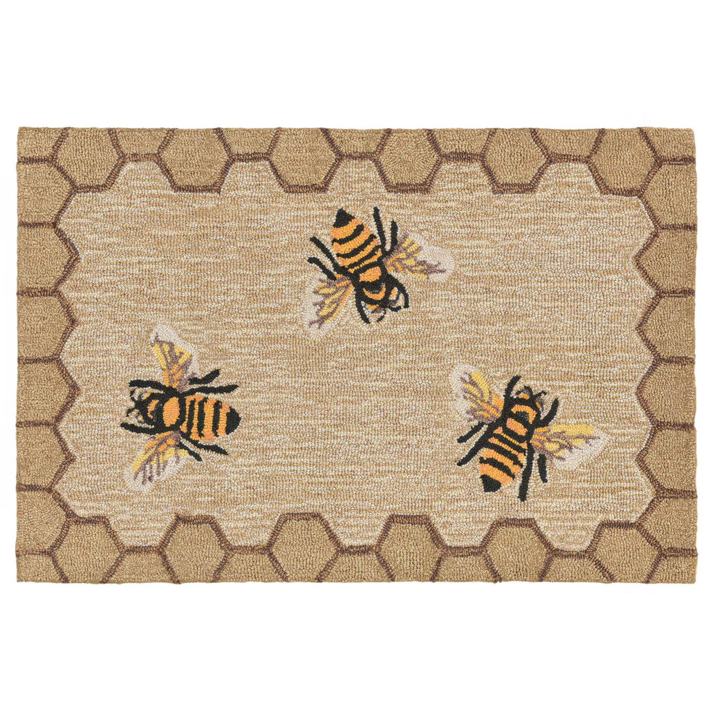 Frontporch Honeycomb Bee Indoor Outdoor Mat