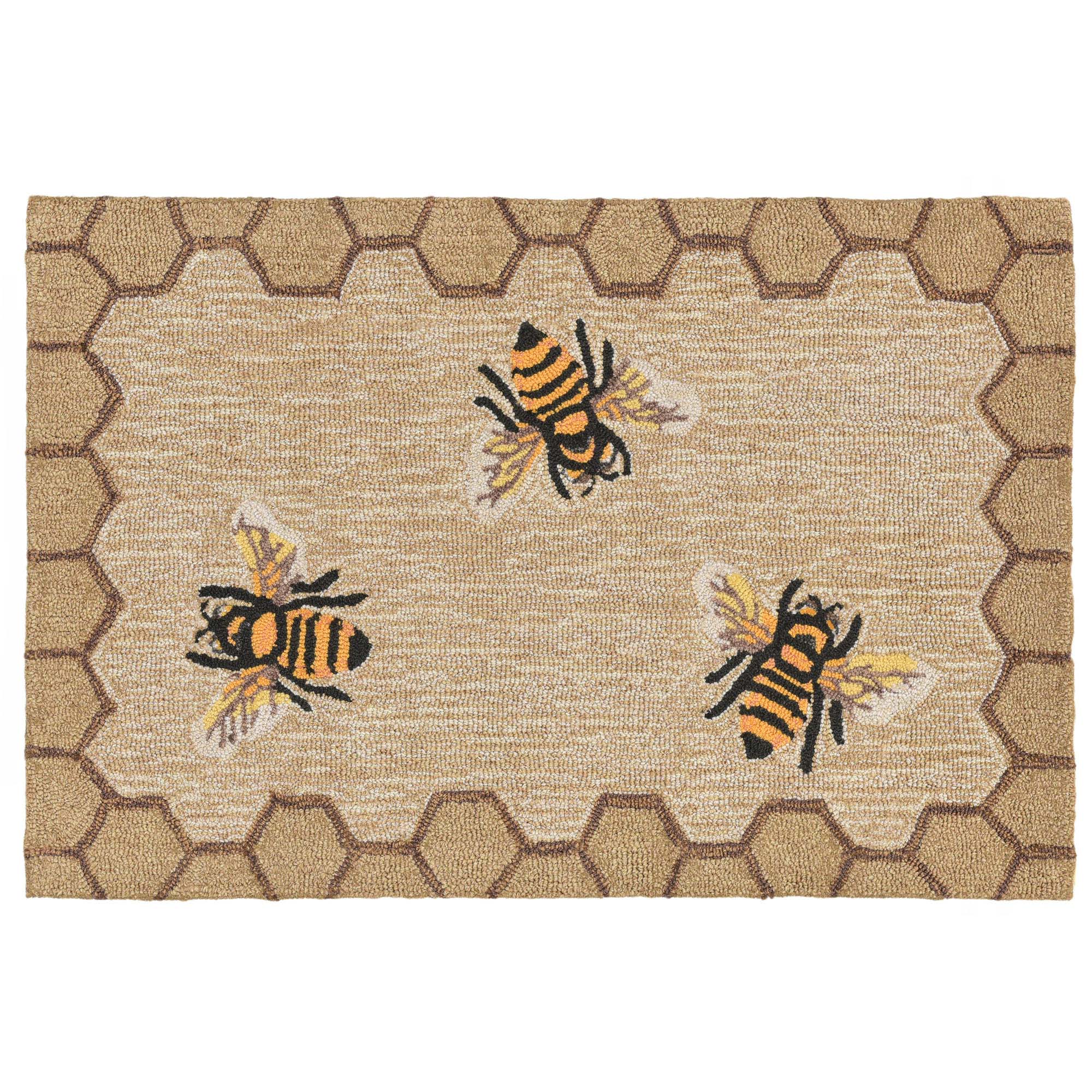 Frontporch Honeycomb Bee Indoor Outdoor Mat