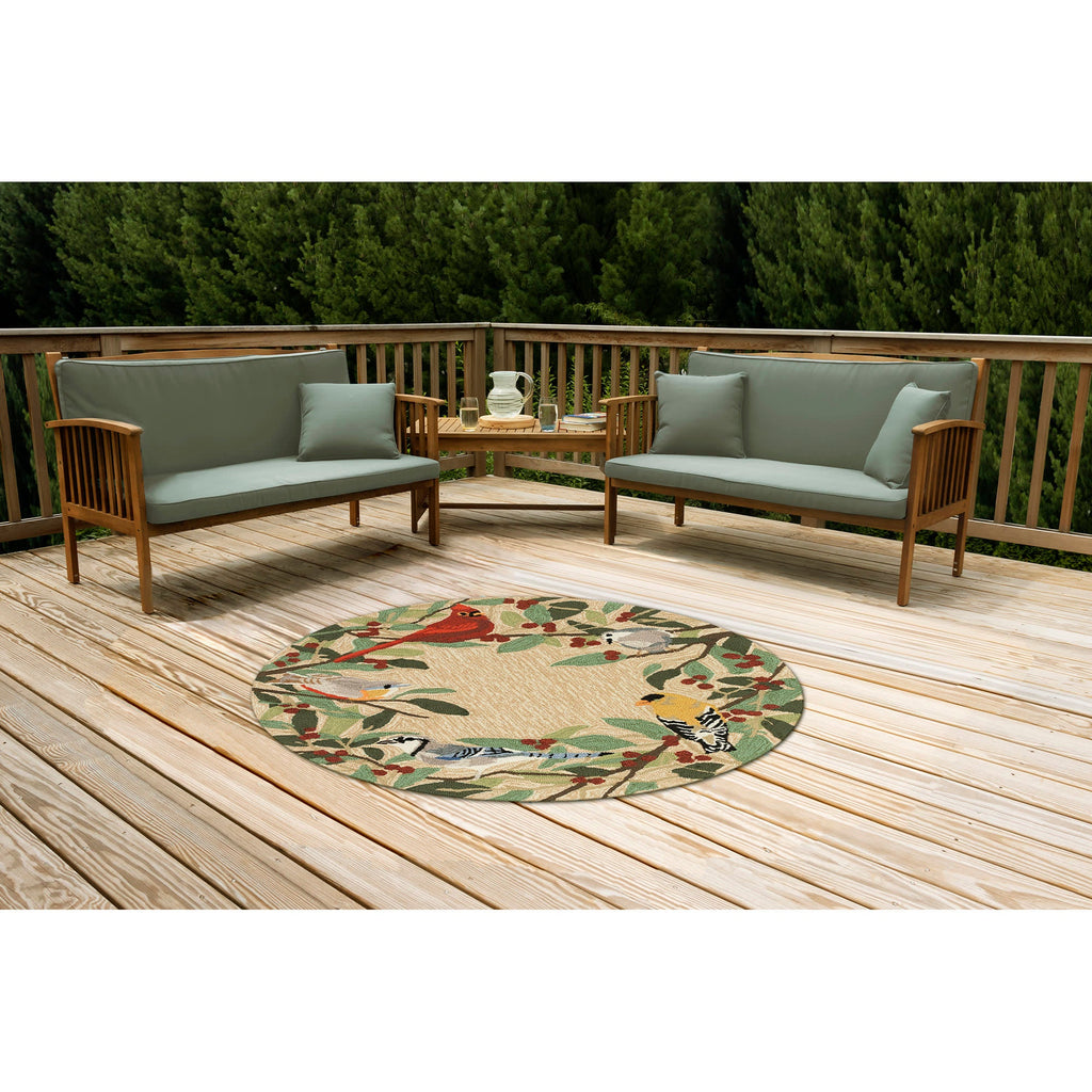 Frontporch Bird Border Indoor Outdoor Mat