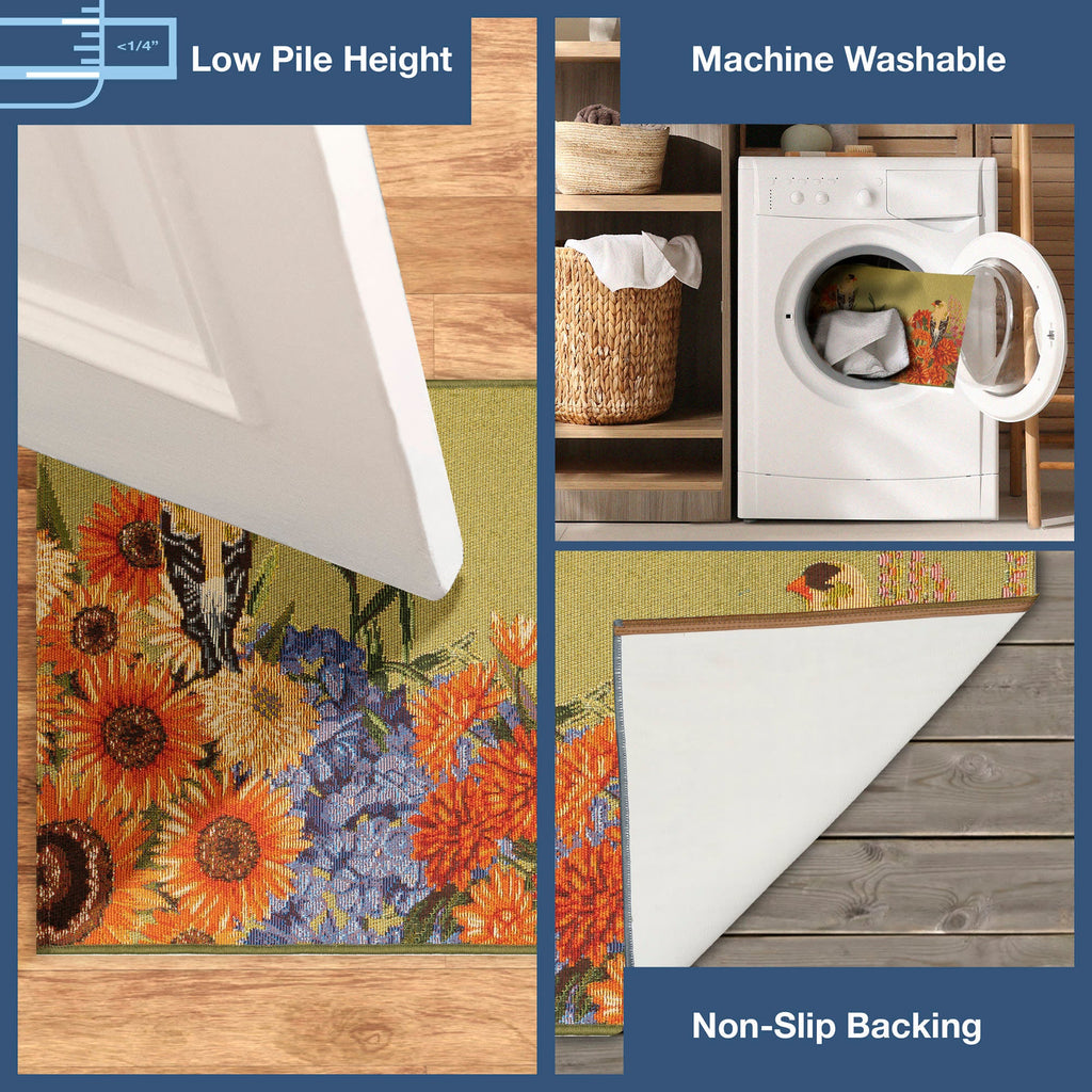 Esencia Garden Birds Indoor Outdoor Mat