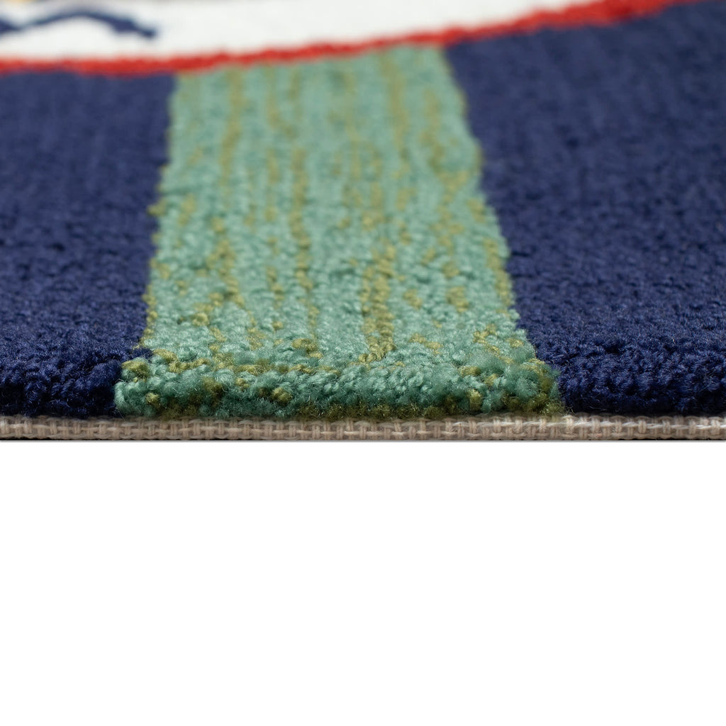 Frontporch Striped Compass Indoor Outdoor Mat