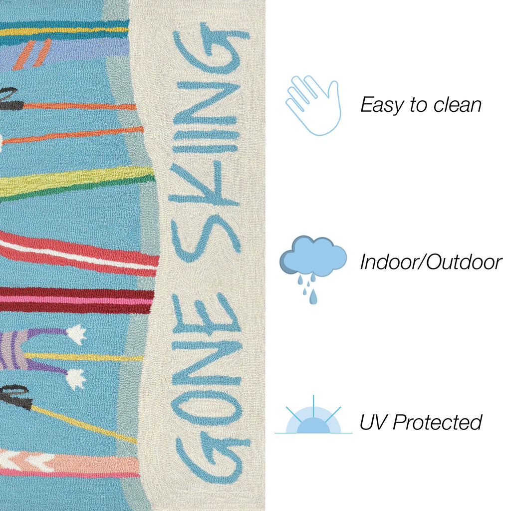 Frontporch Gone Skiing Indoor Outdoor Mat