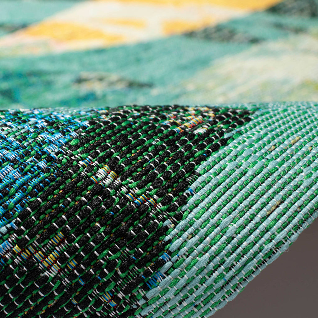 Marina Leaves Indoor Outdoor Area Rug