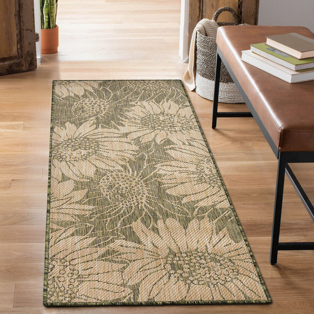 Carmel Sunflower Field Indoor Outdoor Area Rug
