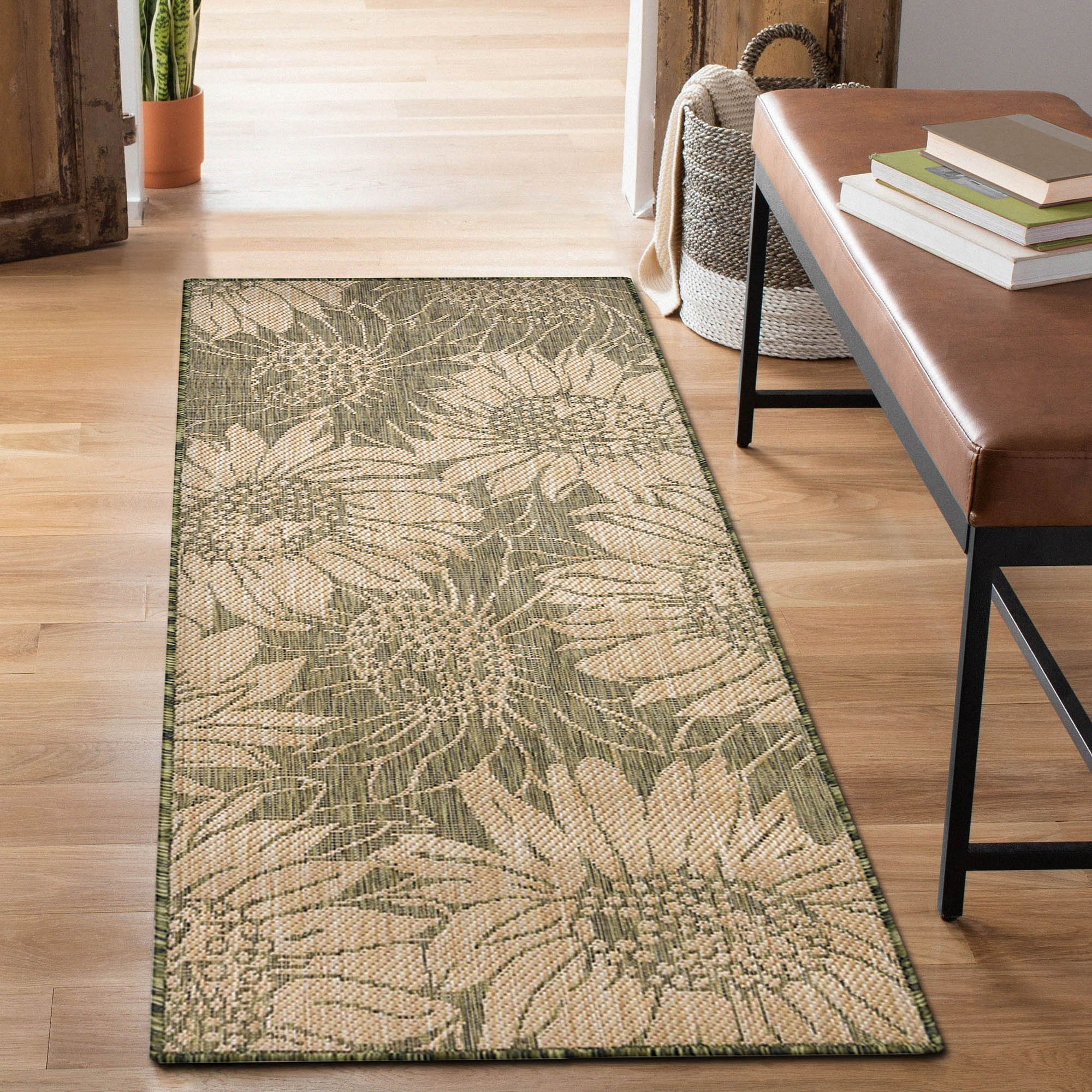 Carmel Sunflower Field Indoor Outdoor Area Rug