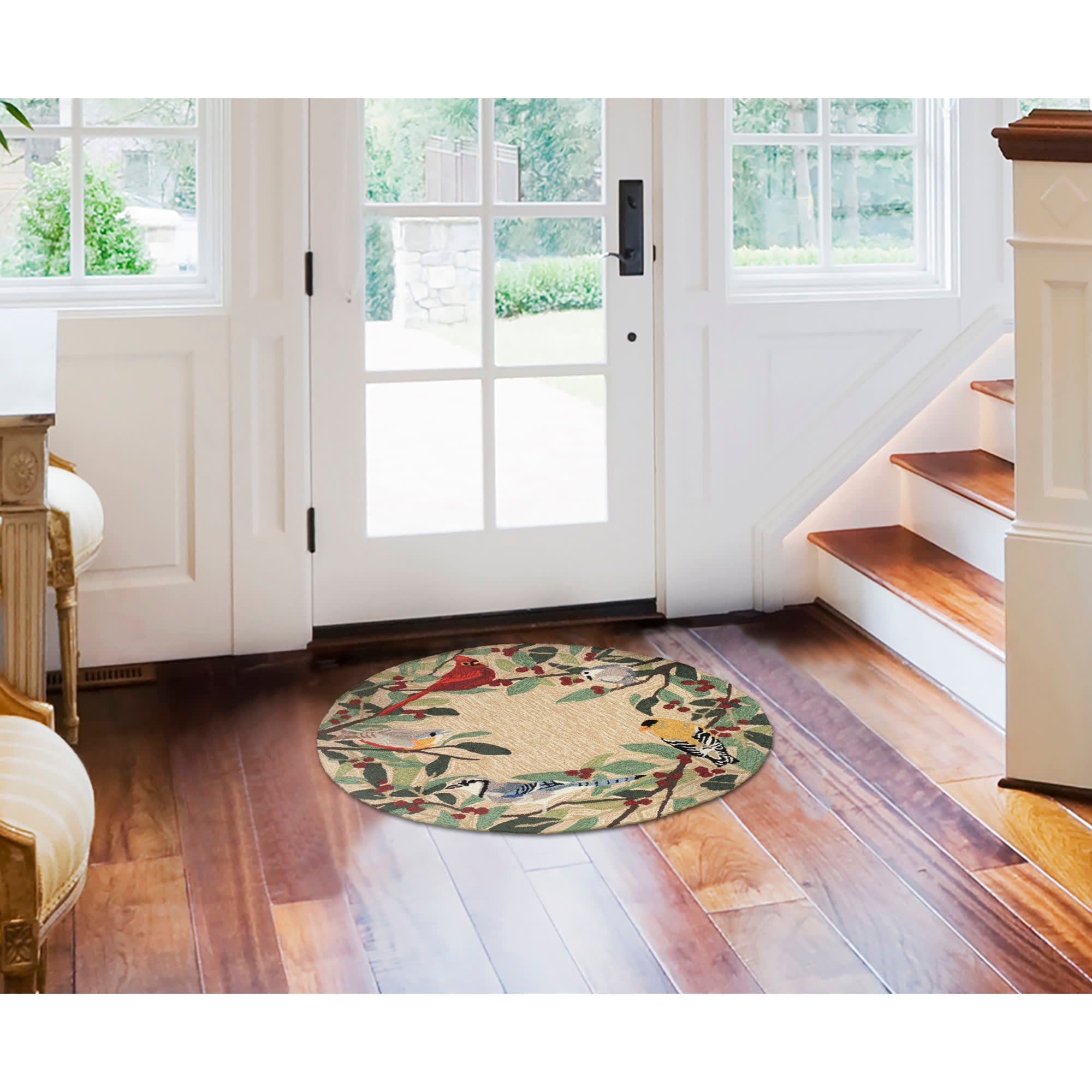 Frontporch Bird Border Indoor Outdoor Mat