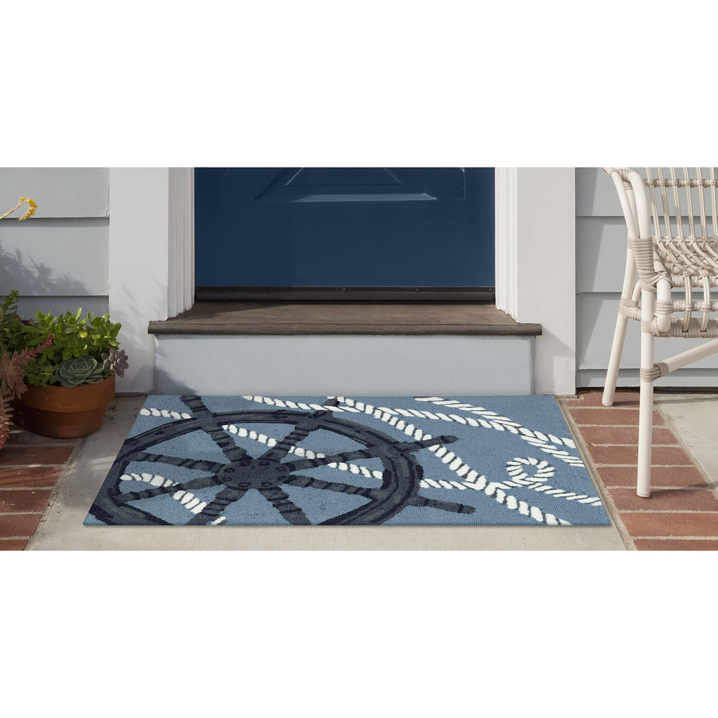 Frontporch Captain's Wheel Indoor Outdoor Mat