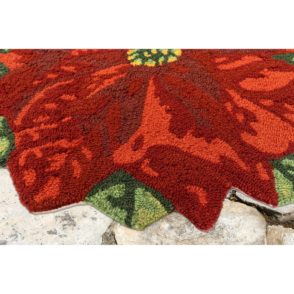 Frontporch Poinsettia Indoor Outdoor Mat