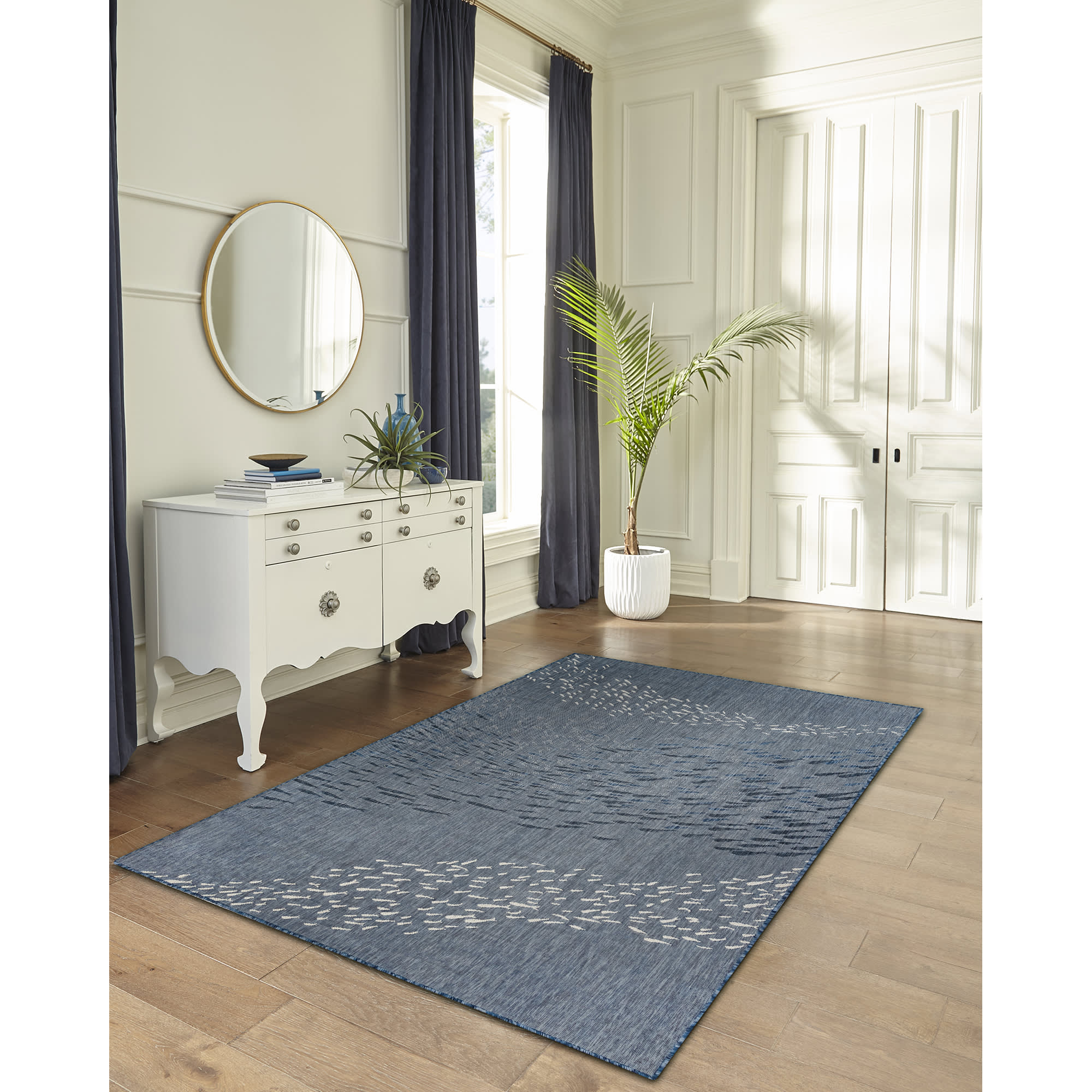 Carmel School Of Fish Indoor Outdoor Area Rug