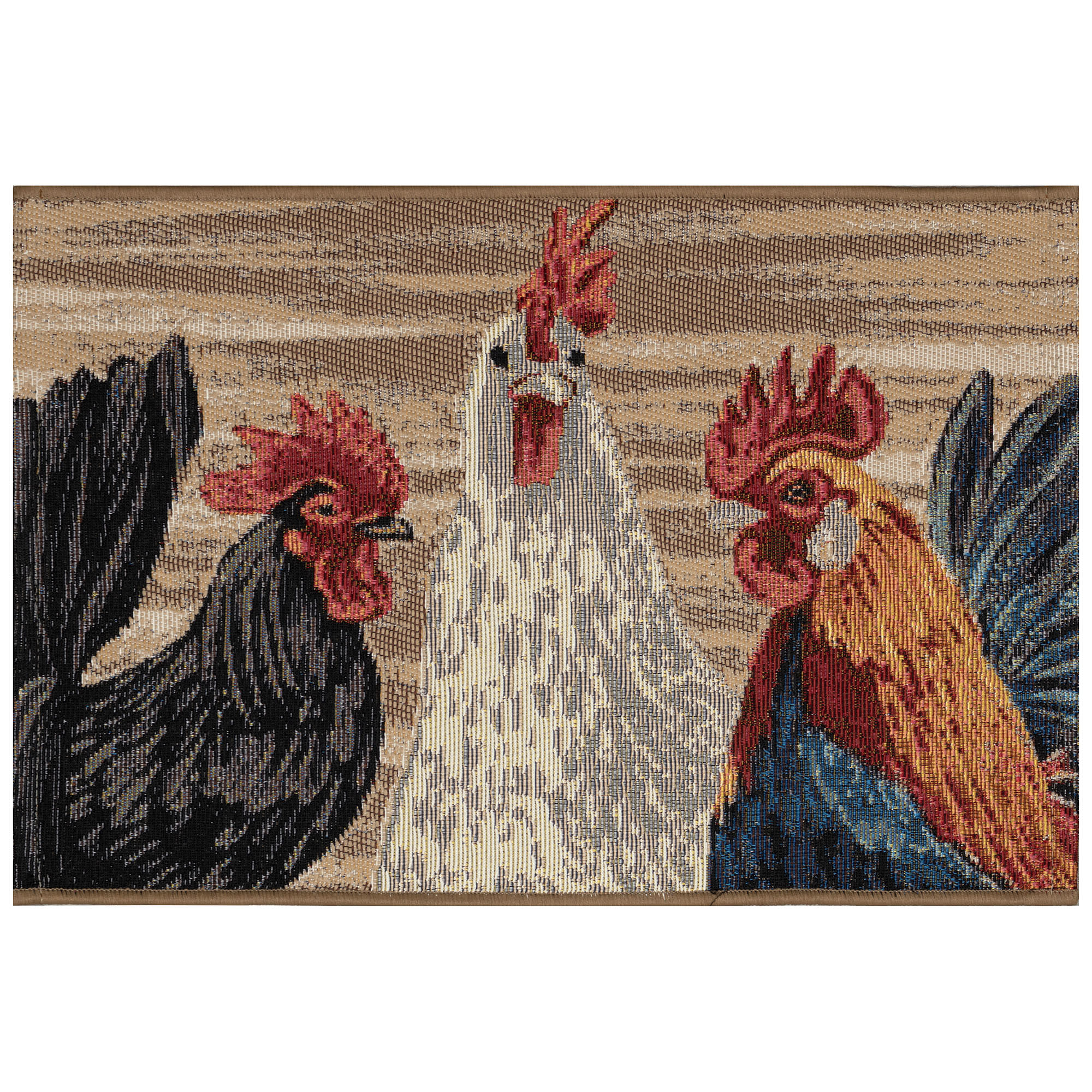 Esencia Three Roosters Indoor Outdoor Mat