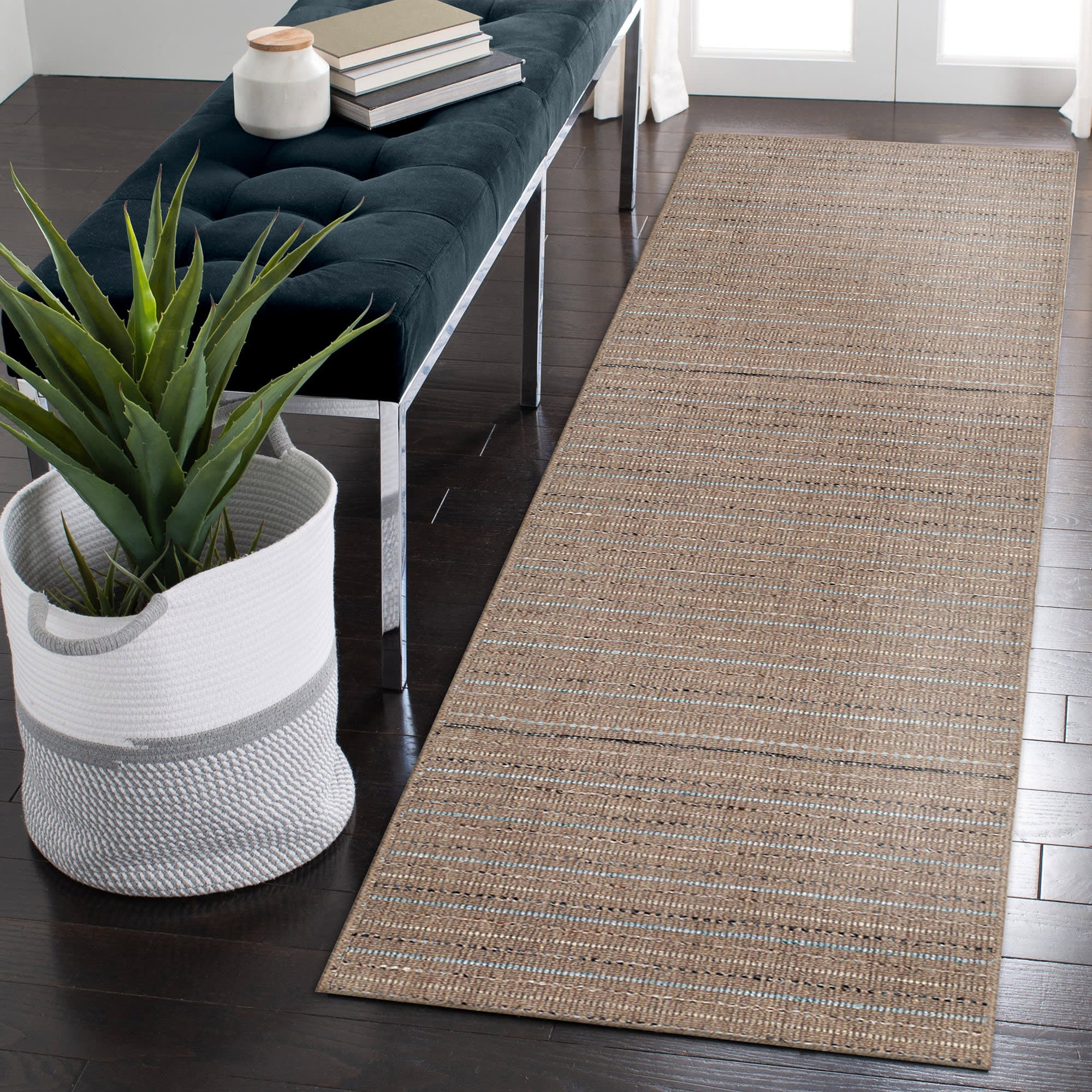 Gobi Stripe Indoor Wool Blend Area Rug
