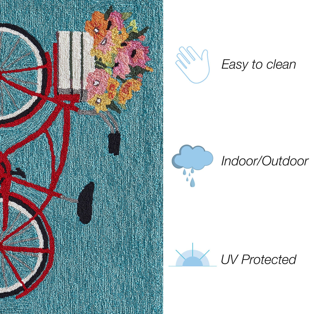 Frontporch Bike Ride Indoor Outdoor Mat