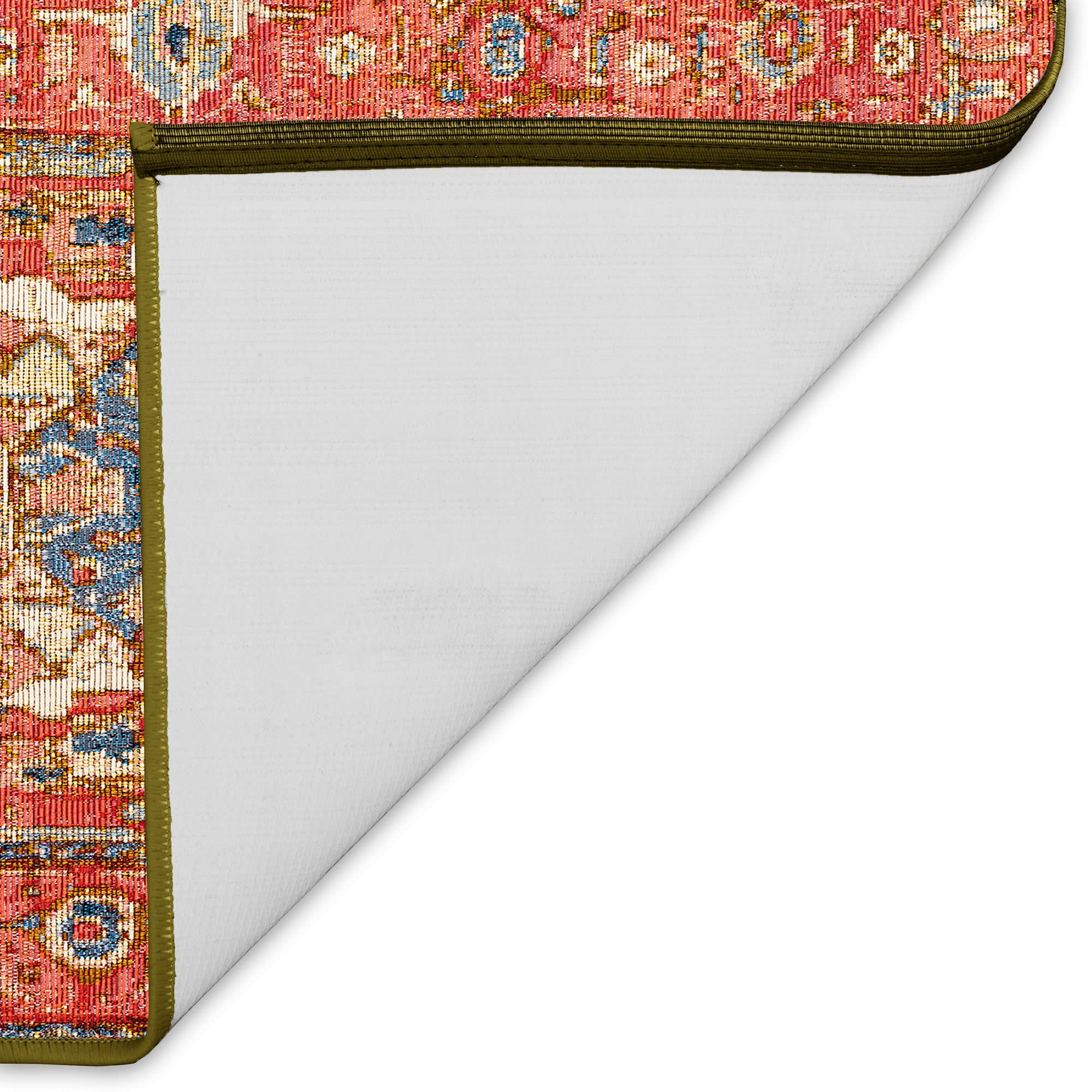 Esencia Heriz Indoor Outdoor Mat with Non-Skid Backing