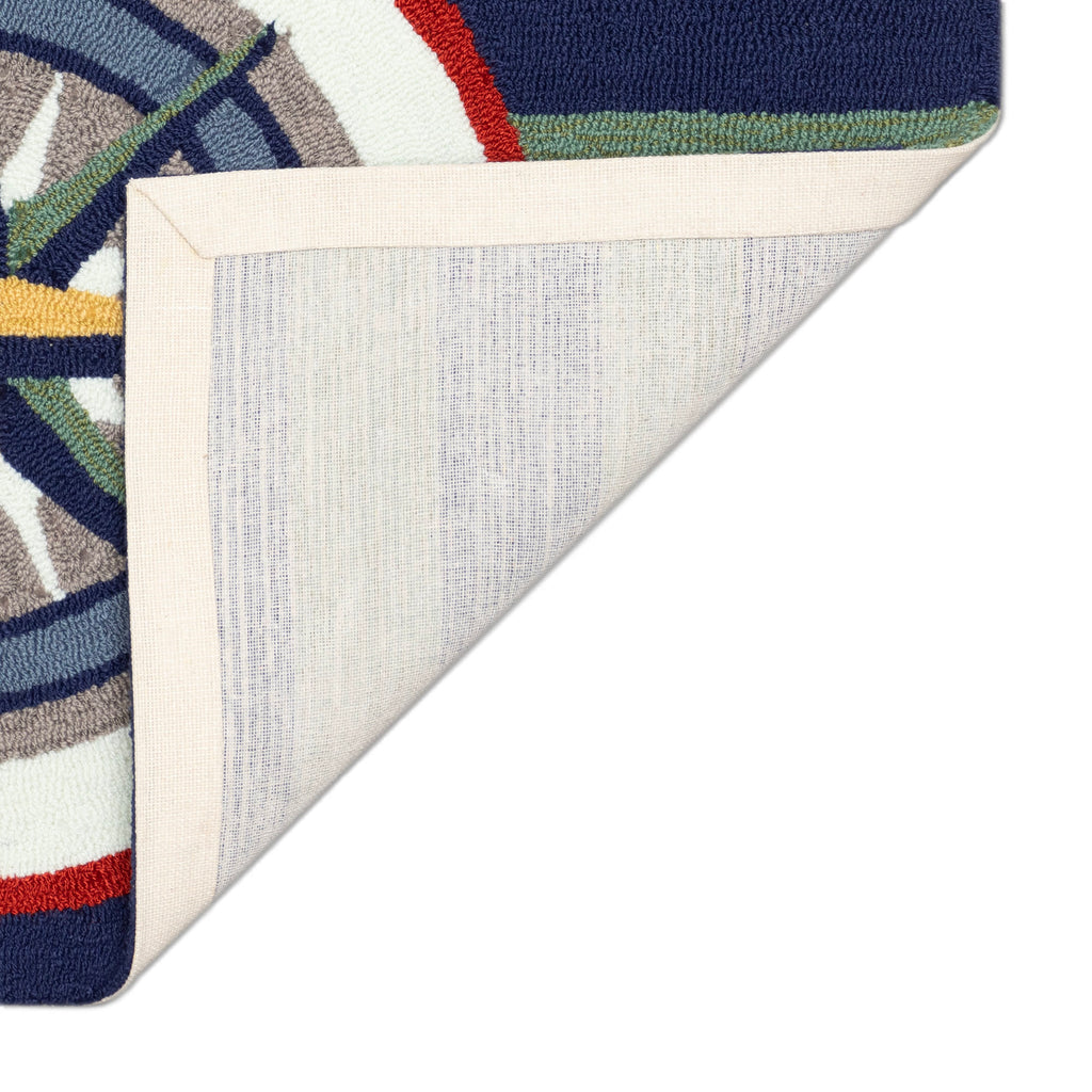 Frontporch Striped Compass Indoor Outdoor Mat