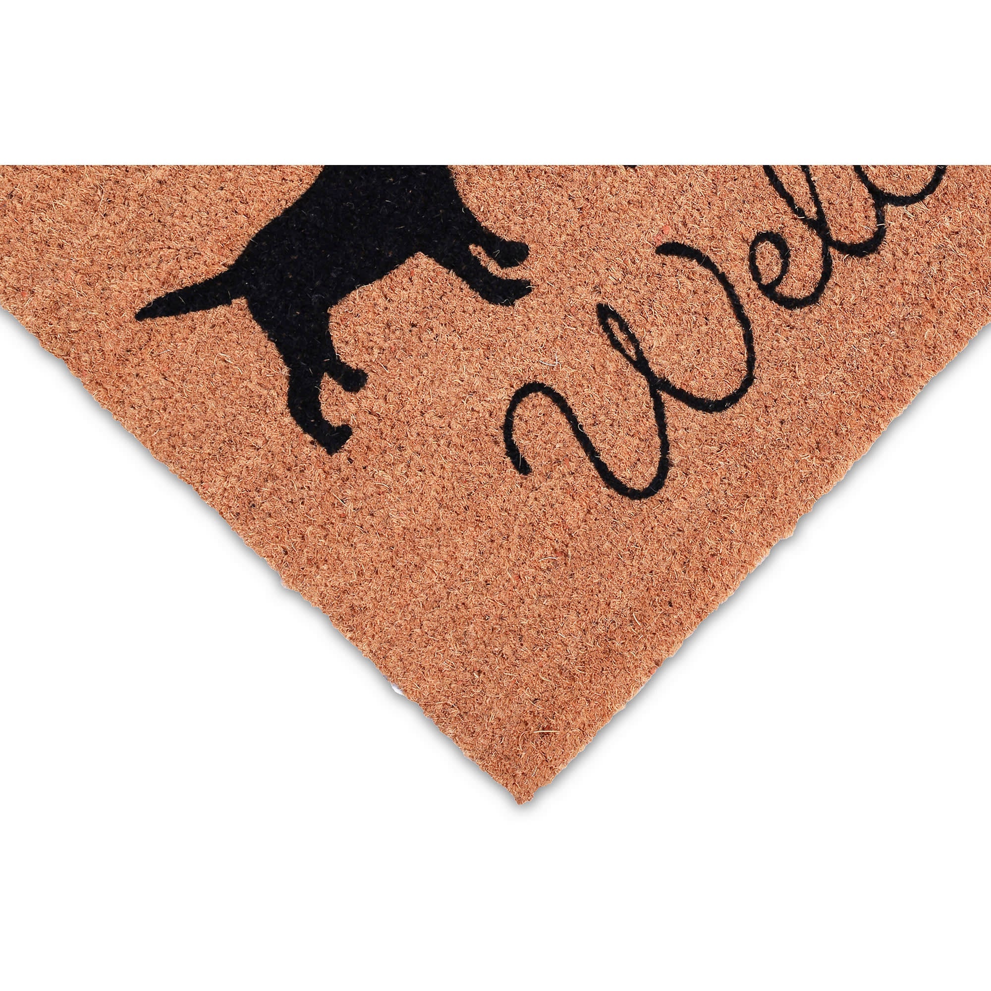 Natura Three Dogs Holiday Coir Doormat with Non-Slip Backing
