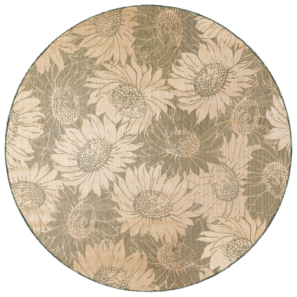 Carmel Sunflower Field Indoor Outdoor Area Rug