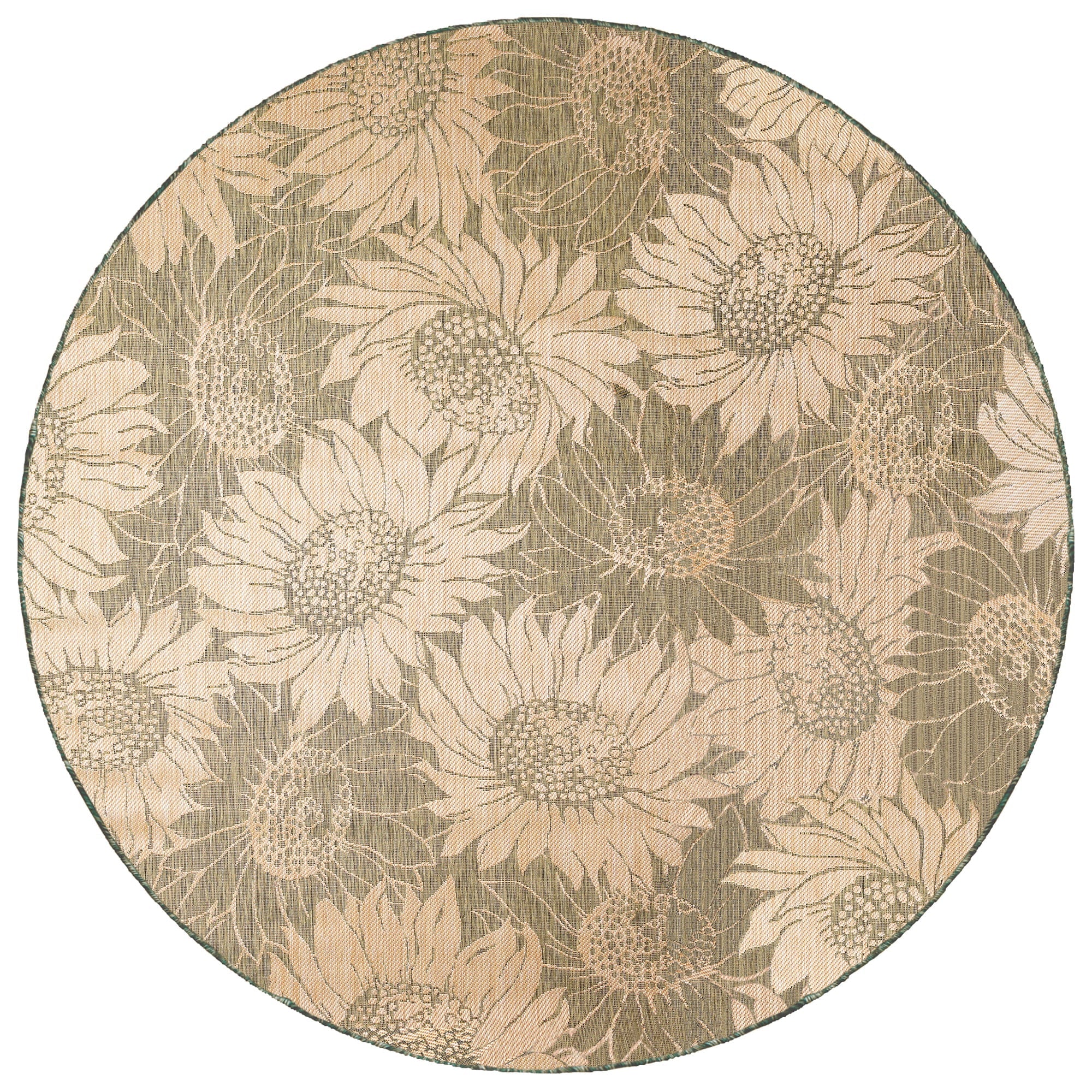 Carmel Sunflower Field Indoor Outdoor Area Rug