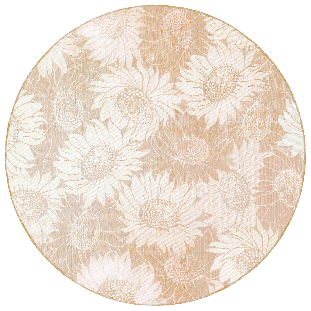 Carmel Sunflower Field Indoor Outdoor Area Rug