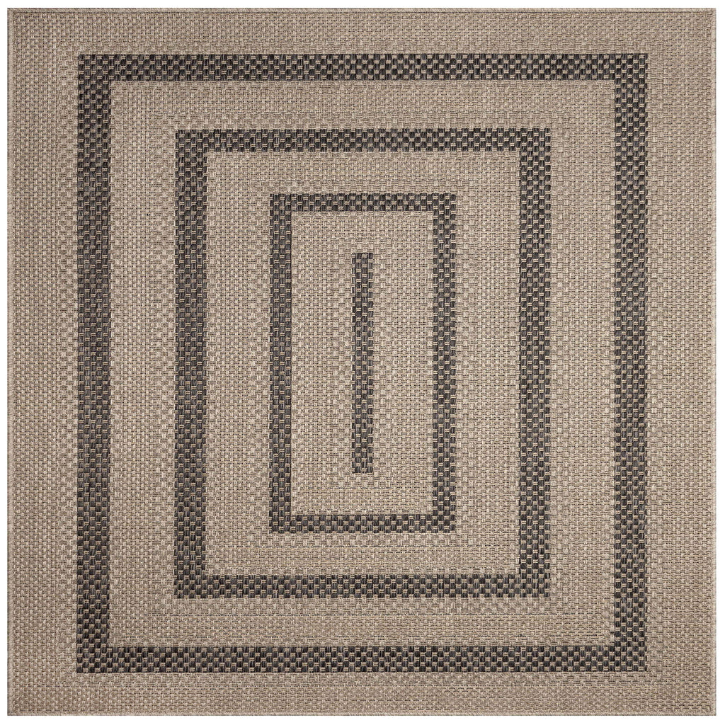 Monaco Multi Border Indoor Outdoor Area Rug