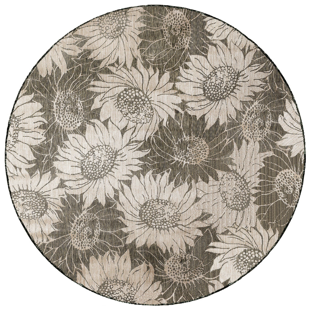 Carmel Sunflower Field Indoor Outdoor Area Rug