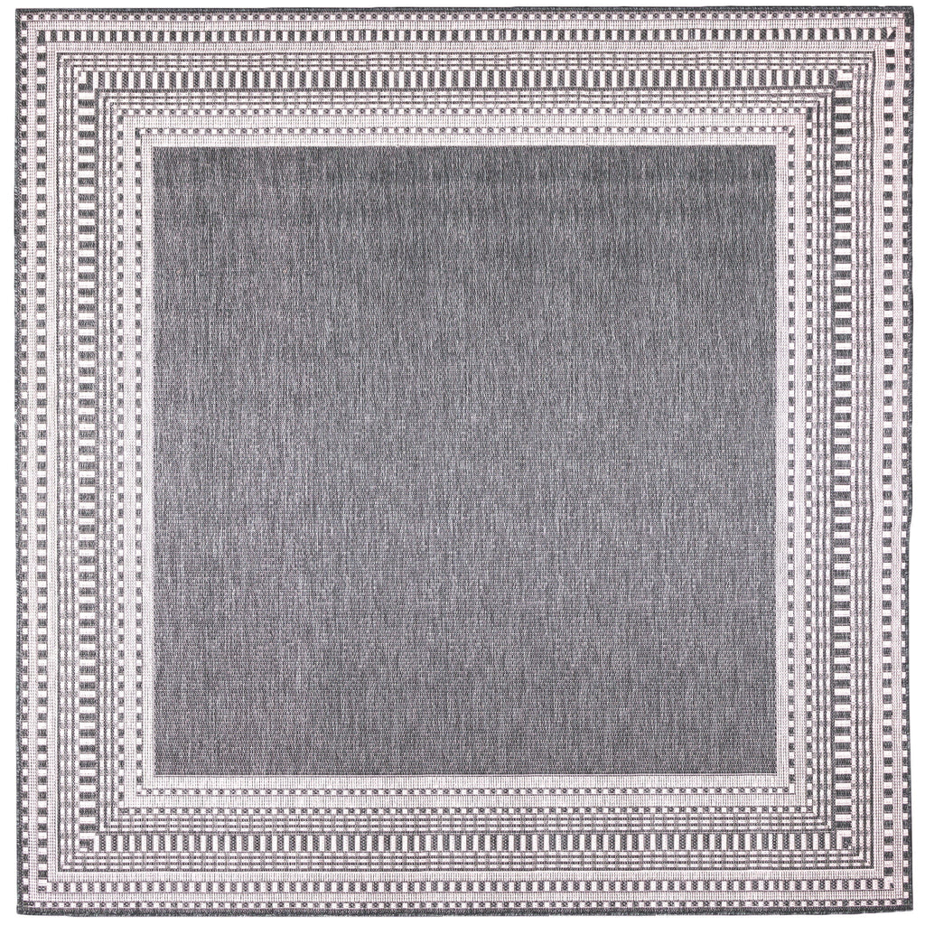 Malibu Etched Border Indoor Outdoor Area Rug